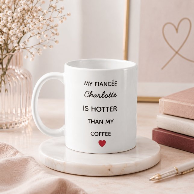 Taza De Café Moderna Personalizada Para Prometida (Subido por el creador)