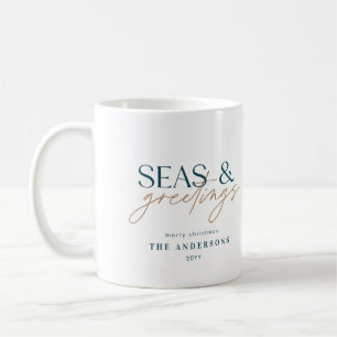 Taza De Café moderna playa familiar de mar