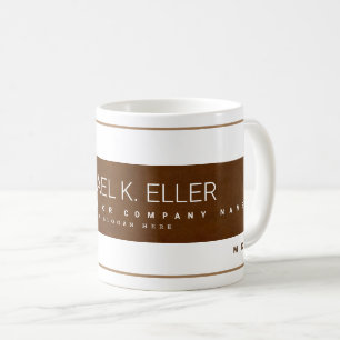 Taza De Café Moderna profesión Nombre comercial Brown