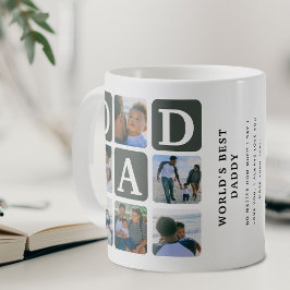 Taza De Café Moderna red multifotográfica cúta DAD Gift Coffee 