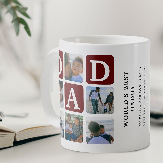 Taza De Café Moderna red multifotográfica cúta DAD Gift Coffee  (Subido por el creador)