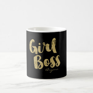 Taza de café moderna tipo lámina falsa BOSS CHICA 