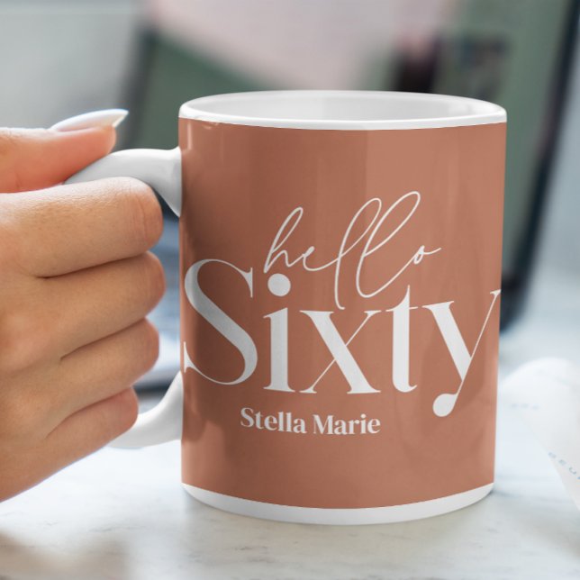 Taza De Café Moderna tipografía mínima simple cumpleaños número (Subido por el creador)