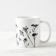 Moderna y elegante flor Black White Meadow