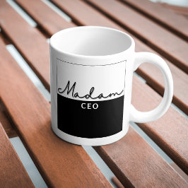 Taza De Café Moderna y moderna señora presidenta ejecutiva Coff