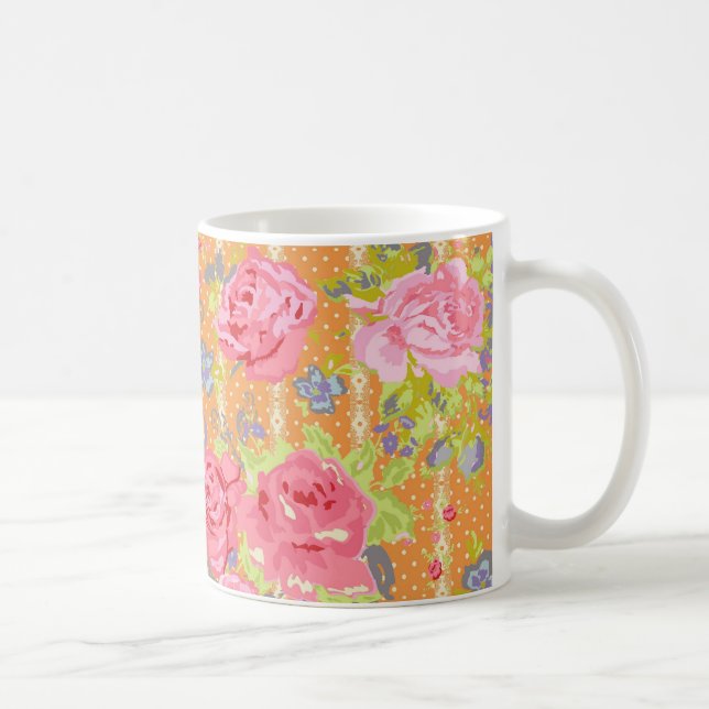 Taza De Café modernchintz_orange (Derecha)