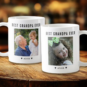 Taza De Café Modernísimo Mejor Abuelo del Mundo 2 Foto Personal