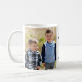 Taza De Café Moderno 2 foto te ama papá regalo del Día del Padr