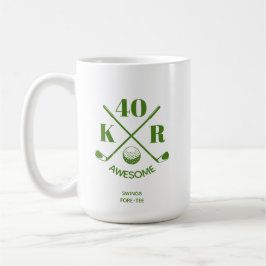 Taza De Café Moderno 40.º 50.º 60º Campo de Golf