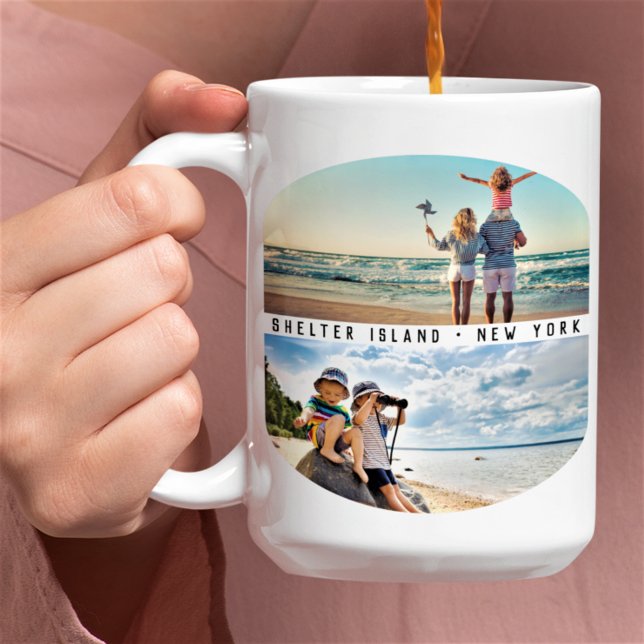 Taza De Café Moderno 4 Collages de fotos | Keepsake de vacacion (Subido por el creador)