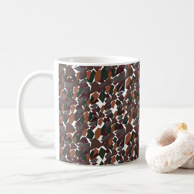 Taza De Café Moderno Abstracto Geométrico (Con donut)