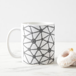 Taza De Café Moderno blanco y negro 