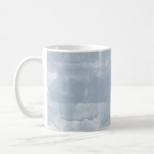 Taza De Café Moderno brote de color azul turbio