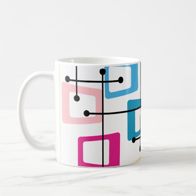 Taza De Café Moderno del siglo Medio Atómico (Izquierda)