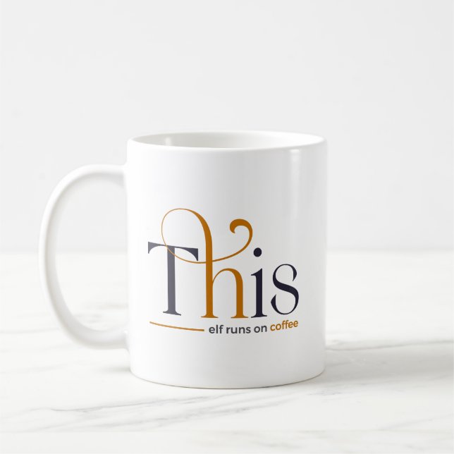 Taza De Café Moderno Este Elfo Funciona Con Café Fiesta (Izquierda)
