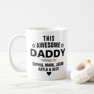 Taza De Café Moderno, este papá asombroso pertenece al nombre d