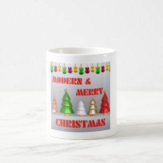 Taza De Café Moderno Feliz Navidad Mug - Diseño festivo