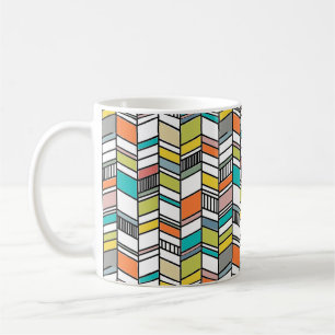 Taza De Café Moderno Herringbone Coffee Mug