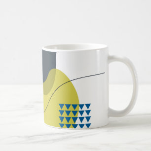 Taza De Café Moderno, memphis, fresco, único, moderno ilustraci