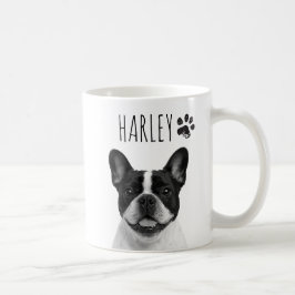 Taza De Café Moderno Minimalista Foto de Mascota y Tipografía B