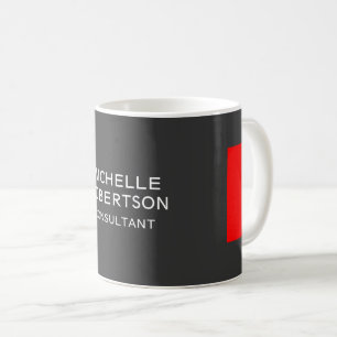 Taza De Café Moderno Minimalista gris y elegante