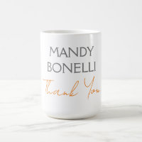 Moderno Minimalista Plano Personalizado Gracias