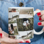 Taza De Café Moderno minimo 5 foto elegante regalo exclusivo de<br><div class="desc">Moderna familia de fotos multifamiliares mínima. Con espacio para 5 fotografías. Regalo ideal para mamáes,  papás,  abuelo,  abuela de cualquier familia,  Navidades,  aniversario,  cumpleaños,  Día de la Madre y día del padre.</div>