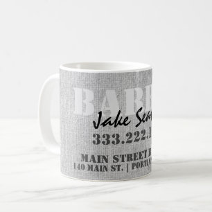 Taza De Café Moderno Negocio industrial Gray Barber