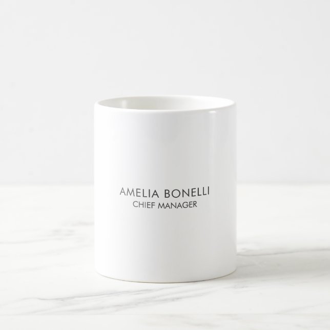 Taza De Café Moderno profesional Minimalista simple (Centro)