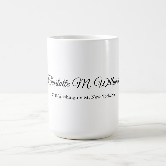 Taza De Café Moderno profesional Minimalista y sencillo (Centro)