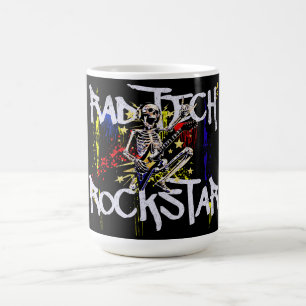 Taza De Café Moderno Rad Tech Rockstar