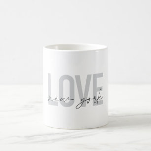 Taza De Café Moderno, urbano, fresco diseño simple de Love New