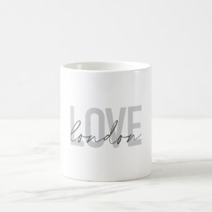 Taza De Café Moderno, urbano, simple, fresco, diseño de Love L