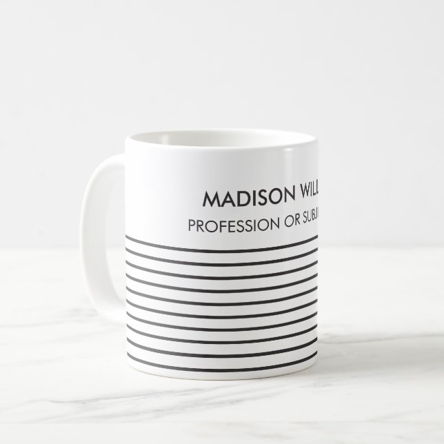 Taza De Café Moderno y minimalista café moderno (Anverso izquierdo)
