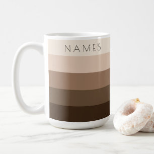 Taza De Café Moderno y moderno de moda Personalizado de nombres
