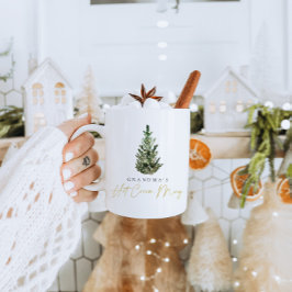 Taza De Café Moderno y personalizado árbol de Navidad Hot Cocoa