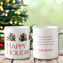 Taza De Café Moderno y único Navidad de negocios