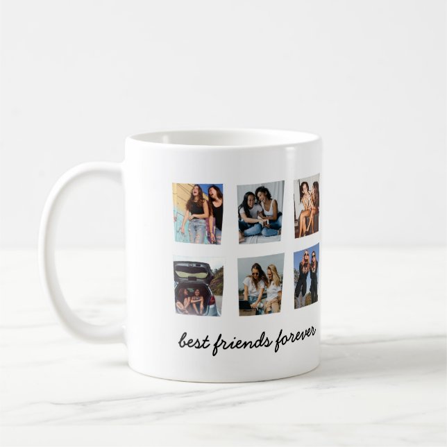 Taza De Café Modernos mejores amigos para siempre 6 Collages de (Izquierda)
