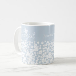 Taza De Café Modernos Saltos Florales y Daisies Personalizado C