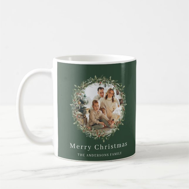 Taza De Café Modernos y elegantes Navidades coronaron (Izquierda)