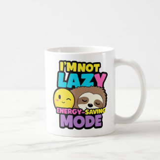 Taza De Café Modo Ahorro De Energía No Soy Perezos