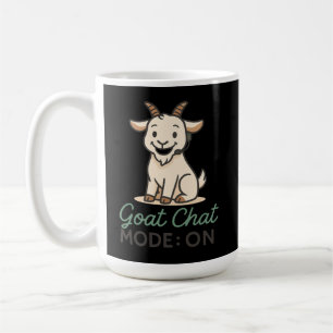 Taza De Café Modo Chat de Cabra: ACTIVADO Diseño Divertido de
