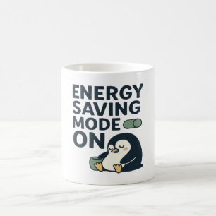 Taza De Café Modo de ahorro de energía activado: diseño de ping