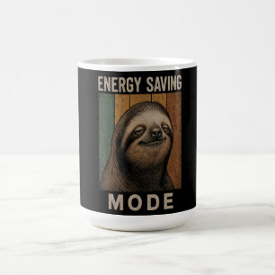 Taza De Café Modo de ahorro de energía de perezoso divertido Di