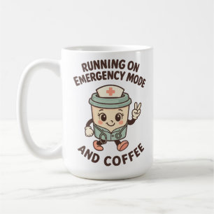 Taza De Café Modo de Emergencia Activado – Impulsado por Café