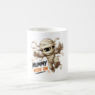Taza De Café Modo de Momia Adorable en Halloween