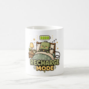 Taza De Café Modo de recarga Acogedor diseño minimalista de b