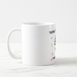 Taza De Café Modo de Santa Sassy – Diseño Navideño Bilingüe 