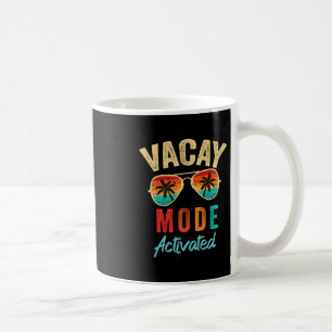 Taza De Café Modo de Vacaciones Activado Vacación Verano Crucer