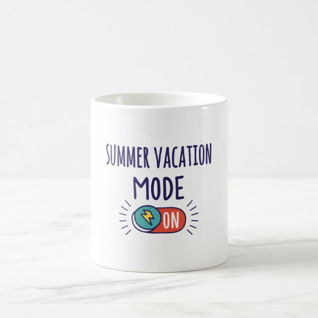 Taza De Café Modo de vacaciones de verano activado (Centro)